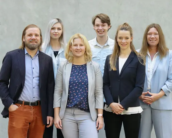 [Translate to English:] Gruppenfoto Gründungsservice